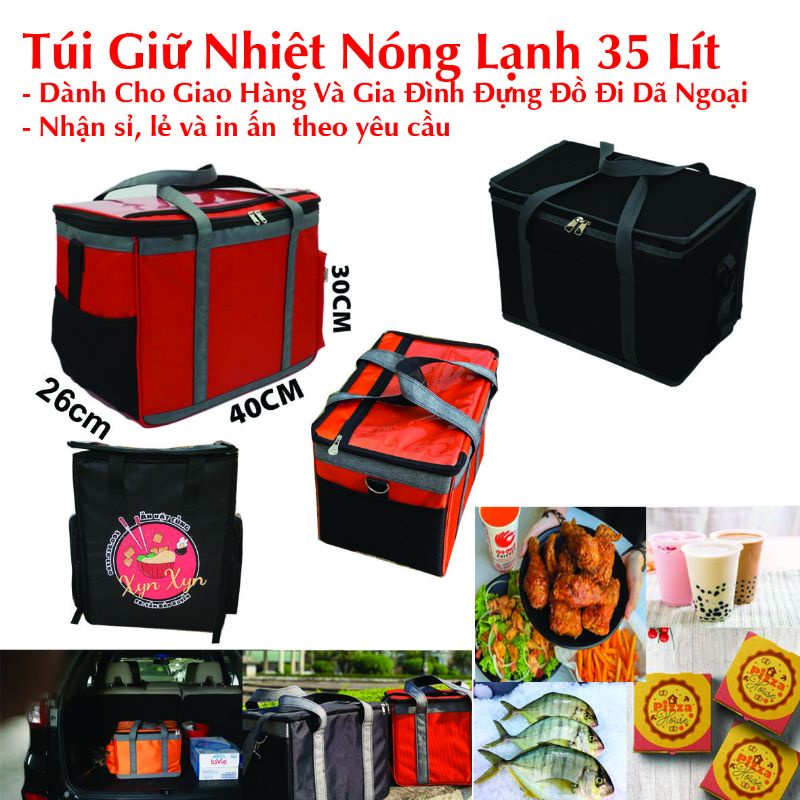 Balo Giữ Nhiệt, Túi Giữ Đồ Nóng Lạnh, Du Lịch, Picnic, Dã Ngoại, Giao Hàng Có Túi 2 Bên.