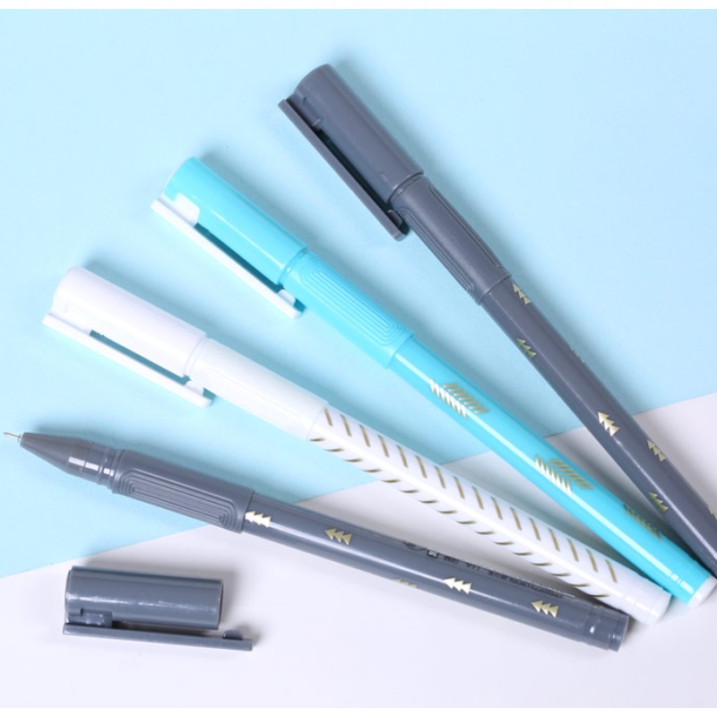 Bút mực gel đen khô nhanh ngòi 0.35mm cho học sinh/văn phòng