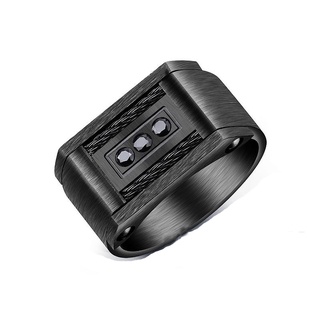 Nhẫn Nam FullBlack Họa Tiết [ FREE SHIP ĐƠN 50K ]