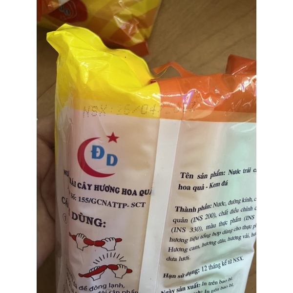 Kem đá tuyết Hương Hoa Quả túi 10 cây