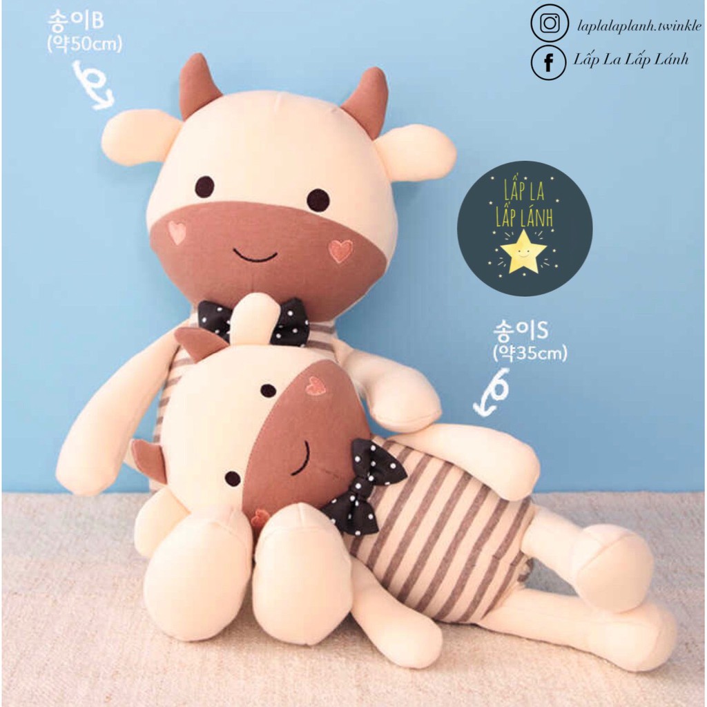 Thú bông trâu vàng organic Bebelaon #madeinKorea không rụng lông, mềm mịn êm ái, an toàn cho bé