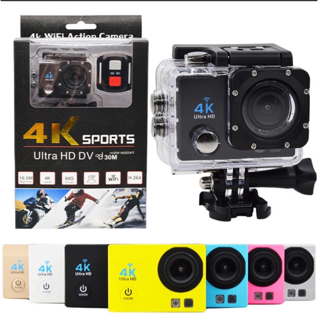 Camera Hành Trình 4K Sports Cao Cấp Nhỏ Gọn Lấy Nét Hd Tự Động Chụp Hình Quay Video Chất Lượng Hd1080 Hình Sắc Nét