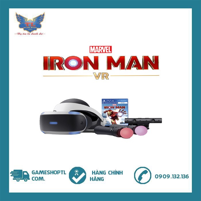 [Mã 157ELSALE1 giảm 5% đơn 3TR] Kính Thực Tế ảo PlayStation VR Marvel’s Iron Man VR Bundle Cho Ps5 -Ps4