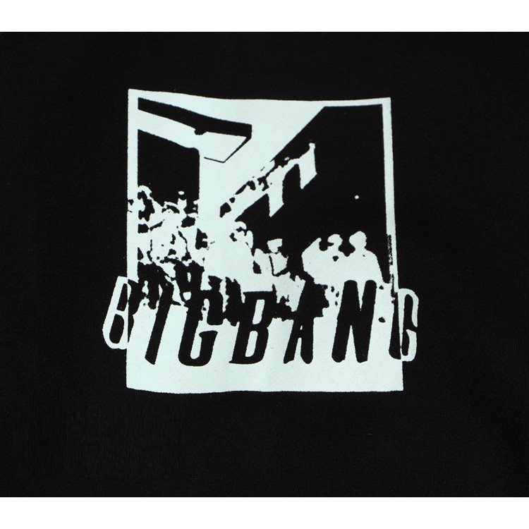 [ORDER] Áo Hoodie BIGBANG in lì đen trắng cosplay GD