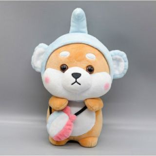 Gấu bông chú chó shiba đội mũ babyboo