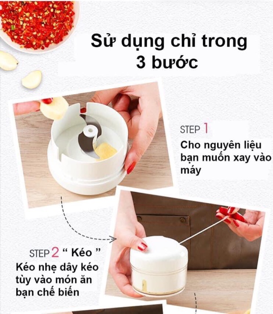 Dụng cụ xay đa năng ( xay tỏi, ớt, gừng...)