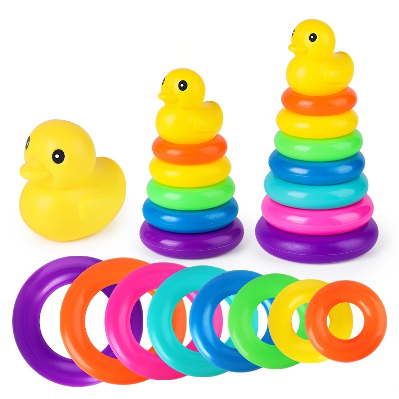 Đồ chơi tháp vịt xếp chồng size lớn cho bé - đồ chơi phát triển trí tuệ