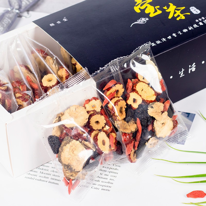 Trà Nhân Sâm ngũ vị bổ thận, trà thảo mộc dưỡng sinh, tăng cường sinh lực cho nam và nữ