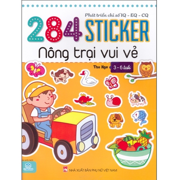 Sách - 284 Sticker nông trại vui vẻ