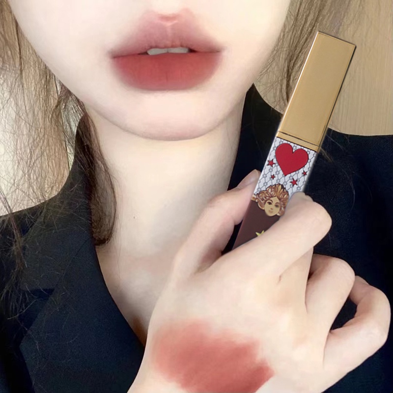 KEKEMOOD Son Môi Nhung Lì Dưỡng Ẩm Lâu Trôi Không Thấm Nước YR
