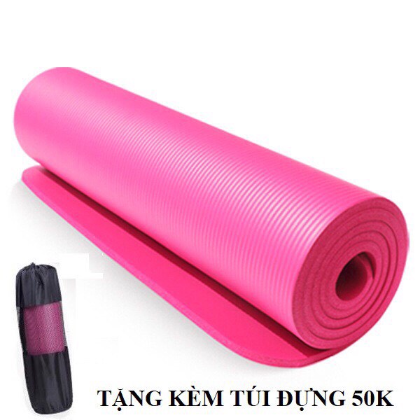 Thảm Tập Yoga Cao Su Non NBR Nguyên Khối Cao Cấp dày 10mm