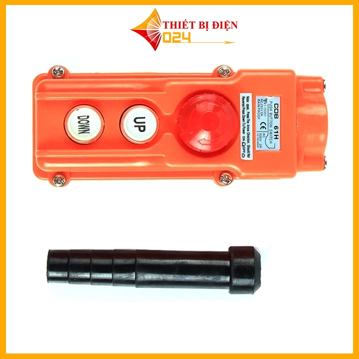 Tay Điều Khiển Máy Tời COB 61H  2 Nút - Có Nút Dừng Khẩn Cấp