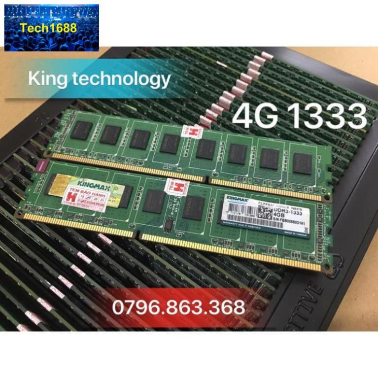 RAM KINGMAX 2G, 4G DDR3 1333 1600 PC DÀNH CHO MÁY TÍNH ĐỂ BÀN