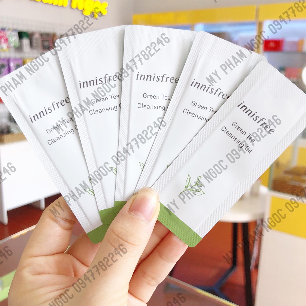 Sample 1ml Dầu Tẩy Trang Innisfree Green Tea Cleansing Oil