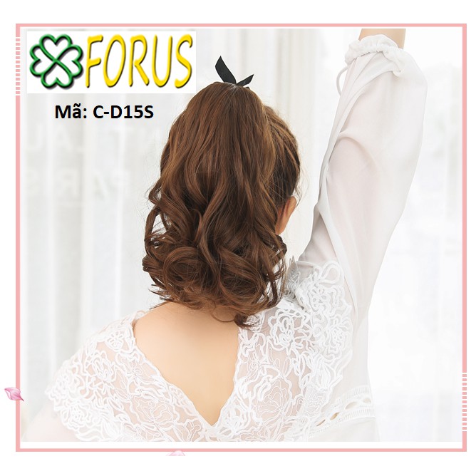 Tóc giả nữ cột xoăn đuôi 38cm Sỉ 40k