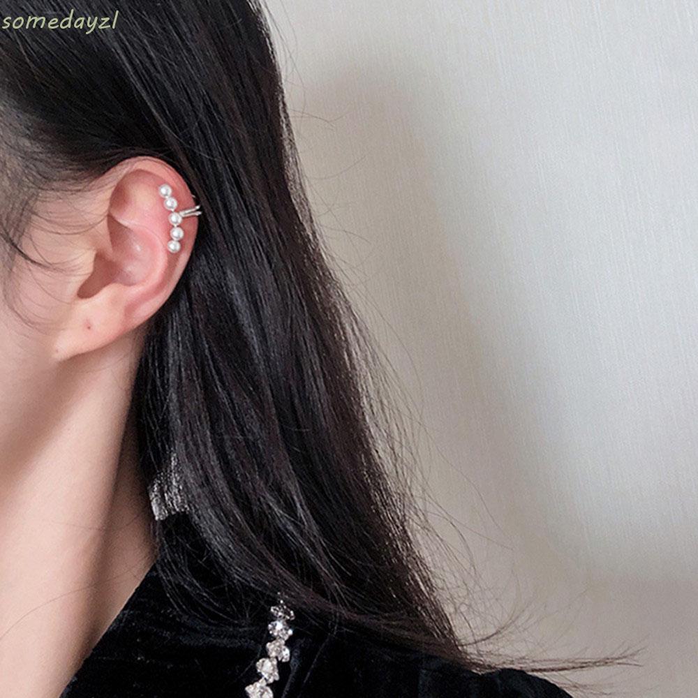 Khuyên vành tai đính ngọc trai thời trang cho nữ