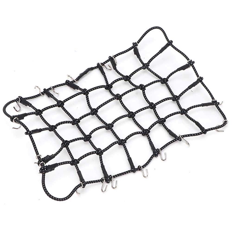 1/10 Scale RC Rock Crawler Accessory Luggage Roof Rack Net,Black