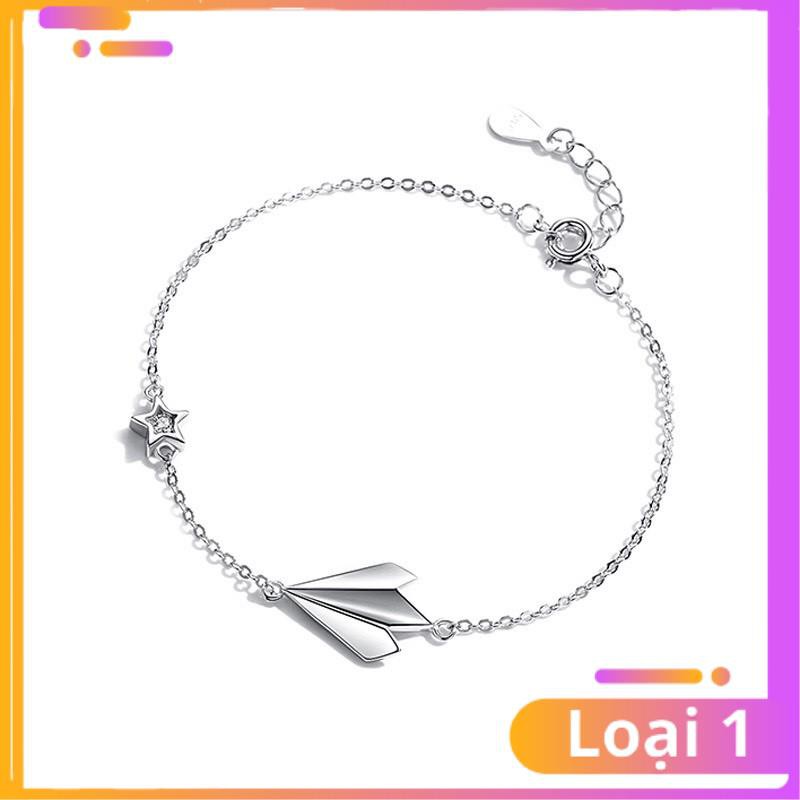 [Khuyến Mãi Sốc] Lắc tay bạc nữ hình ngôi sao máy bay dễ thương | BigBuy360 - bigbuy360.vn