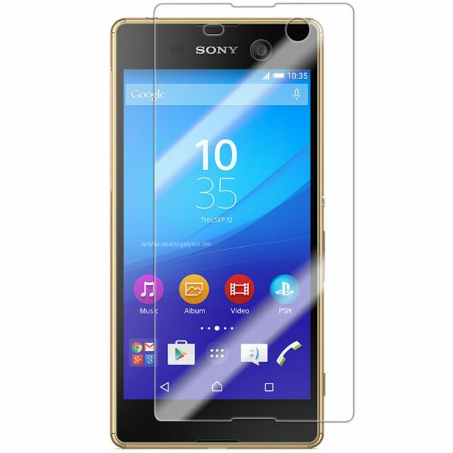 Kính cường lực sony xperia M5 dual (trong suốt)