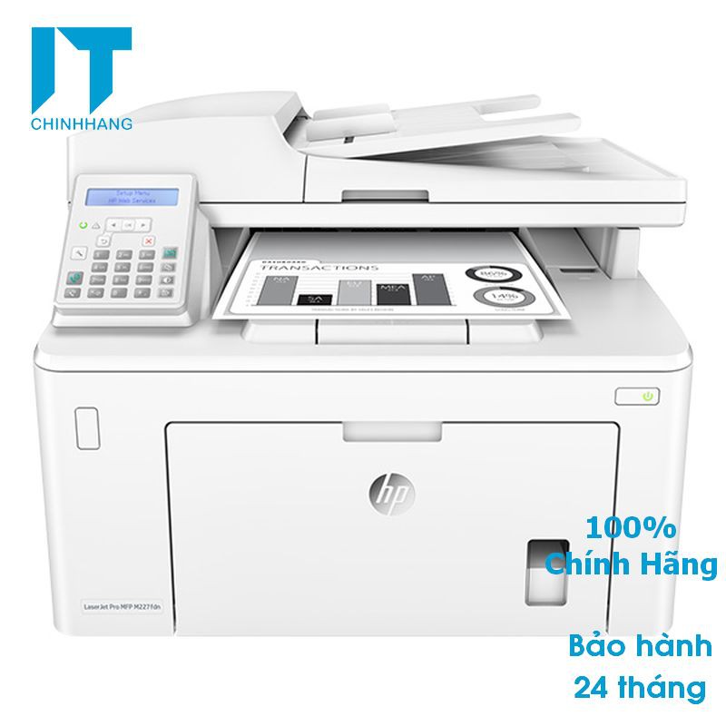 Máy in đa năng HP LaserJet Pro MFP M227FDN - Hàng Chính Hãng