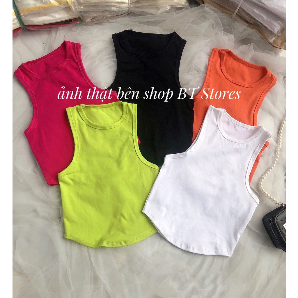 Áo croptop 3 lỗ vạt bầu - BT150