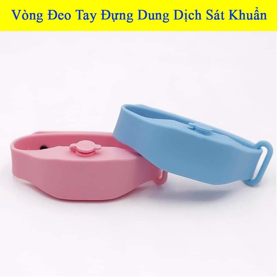 Vòng đeo tay Silicon đựng dung dịch sát khuẩn,nước rửa tay tiện lợi nhỏ gọn