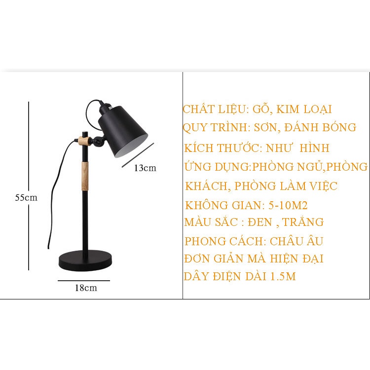 Đèn Chống Cận, Đèn bàn học ☀️Chống cận☀️ FDB01 kiểu dáng sang trọng, chống lóa mắt, tiết kiệm điện + Bóng đèn