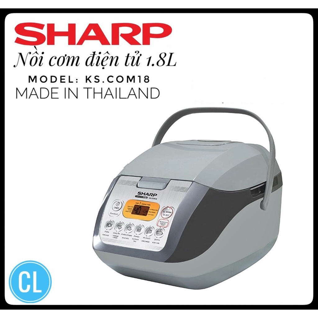 [Xuất xứ Thái Lan] Nồi cơm điện Sharp KS-COM18