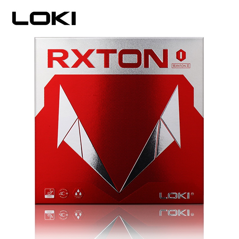Loki Rxton 1 Bàn banh Tennis Bọt Đỏ 1 gói ITTF Thùng được ủng hộ cao su cho 40+Balls