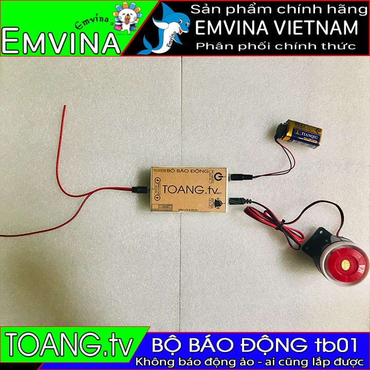 Bảo vệ tường rào Bộ báo động chống trộm TOANG.TV TB01 Người già trẻ nhỏ lắp được bv sân vườn nhà cửa Không báo động ảo