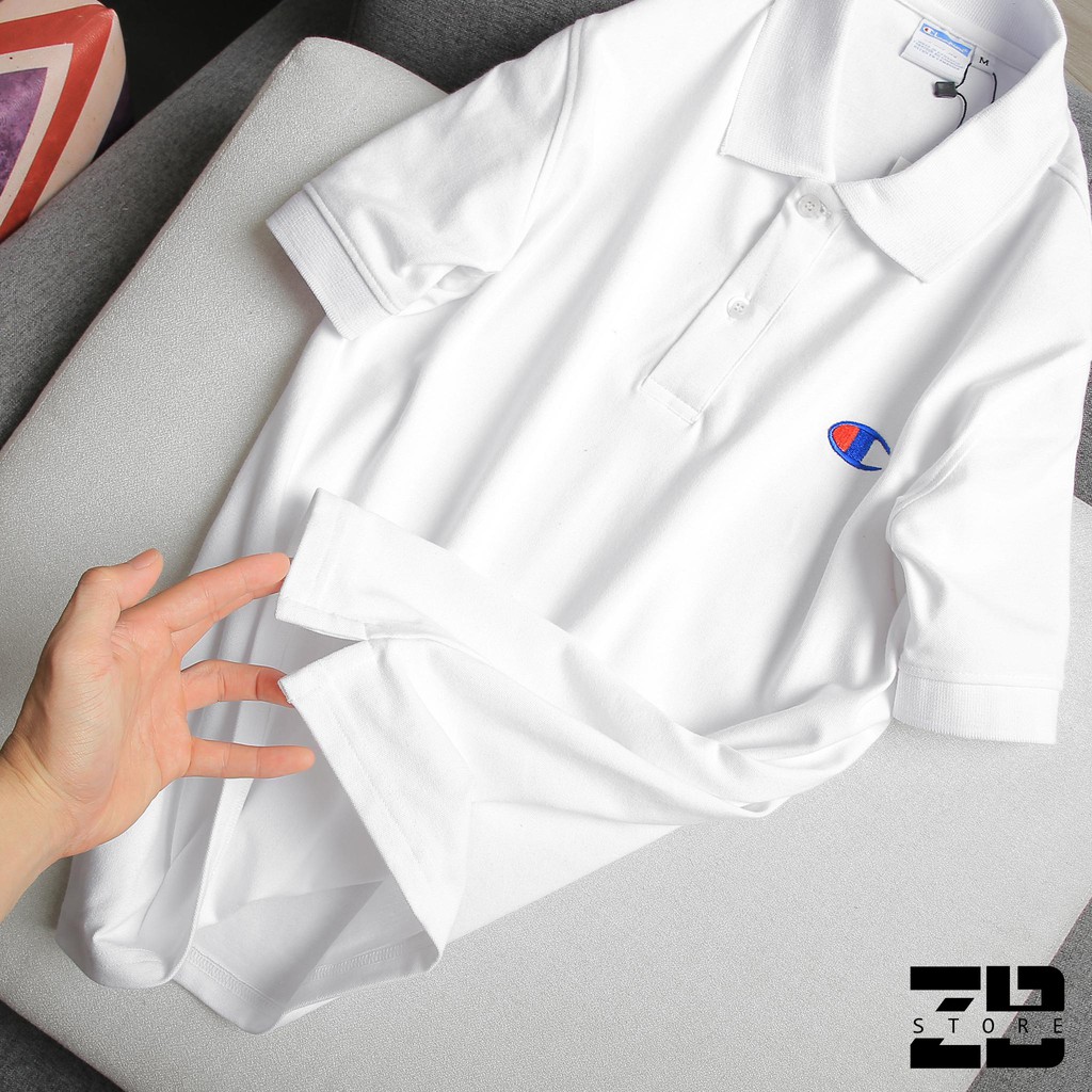 Áo Polo Champion Hàng chuẩn FULL TEM TAG - form unisex | BigBuy360 - bigbuy360.vn
