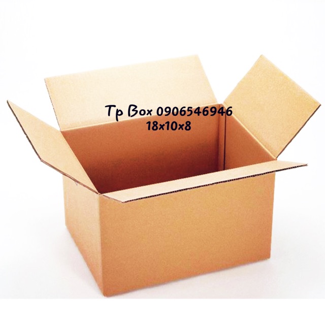 [1 HỘP] Hộp giấy carton giá rẻ size 18x10x8