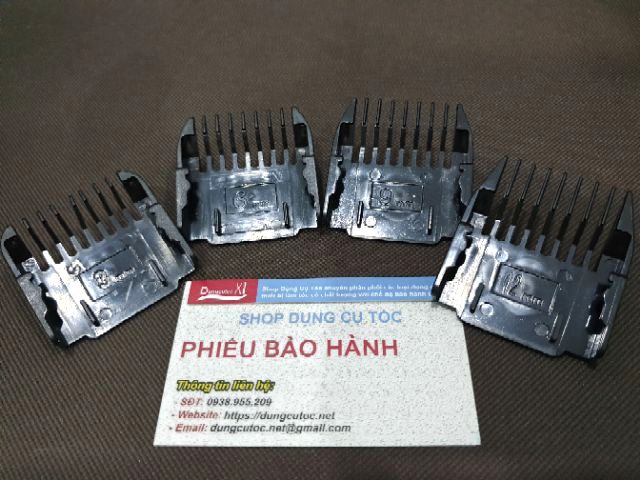 Cữ Tông Đơ Pin Sạc, Bộ 4 Cữ 3mm, 6,mm 9mm, 12mm Cho Tông Pin.(Ảnh thật)