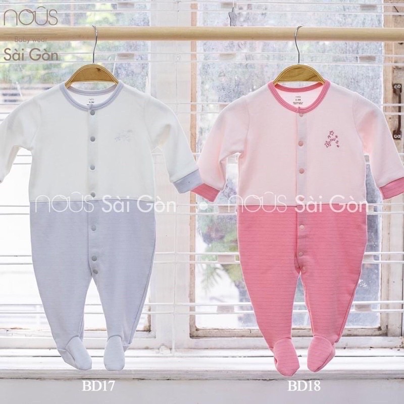 [Nhùn nhùn]BODY NOUS DÀI TAY Có tất thu đông CHO BÉ (0-3m đến 9-12m)
