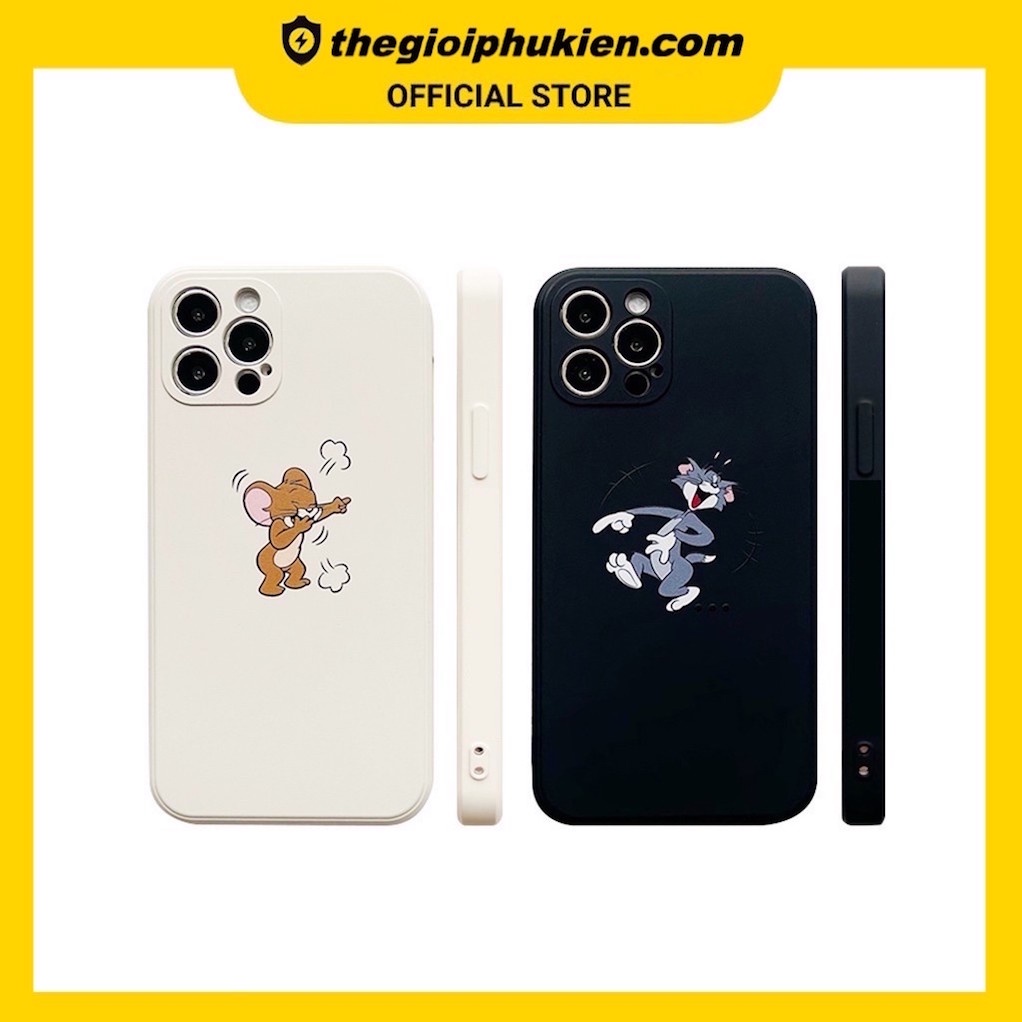 Ốp lưng iphone cạnh vuông hoạt hình dành cho ip 6/6s/6splus/7/7plus/8/8plus/x//xs/11/12/pro/max - e11