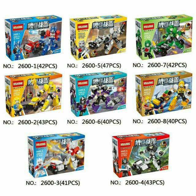 BỘ LẮP RÁP LEGO HSANHE MINI 3 BIẾN HÌNH