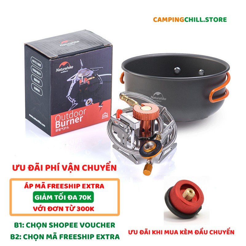 [CHÍNH HÃNG] BẾP GA MINI DÃ NGOẠI, CẮM TRẠI NATUREHIKE NH17L040-T | BigBuy360 - bigbuy360.vn