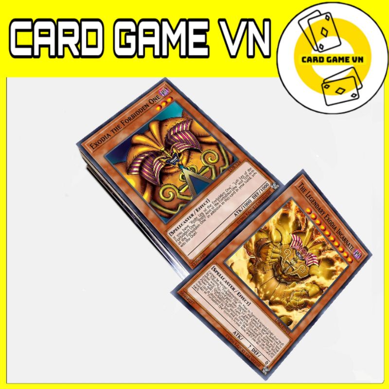 [BÀI IN] Bài YuGiOh - Bộ 45 lá bài YuGi Exodia Deck trong Legendary Deck 1 - Card Game VN