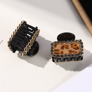 Kẹp Tóc Gấp Tóc Da Beo Cao Cấp Hot Trend Hàn Quốc