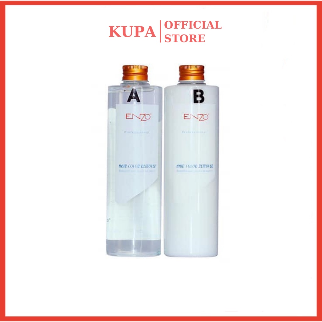 KEM BÓC MÀU TÓC, BÓC ĐỎ ĐEN ENZO 300 ML x2