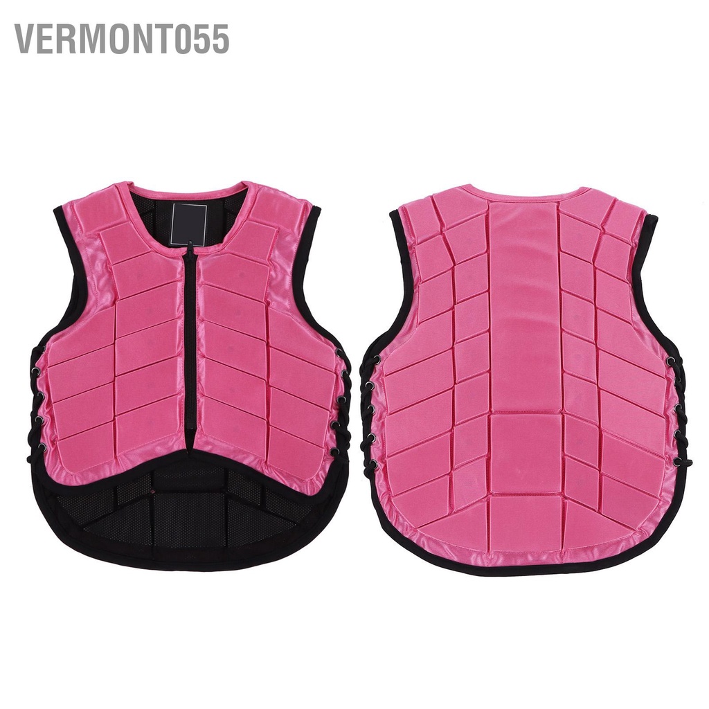 Vermont055 Trẻ em Vest cưỡi ngựa Bọt đệm an toàn Cưỡi Đồ bảo hộ Bảo vệ cơ thể Màu hồng