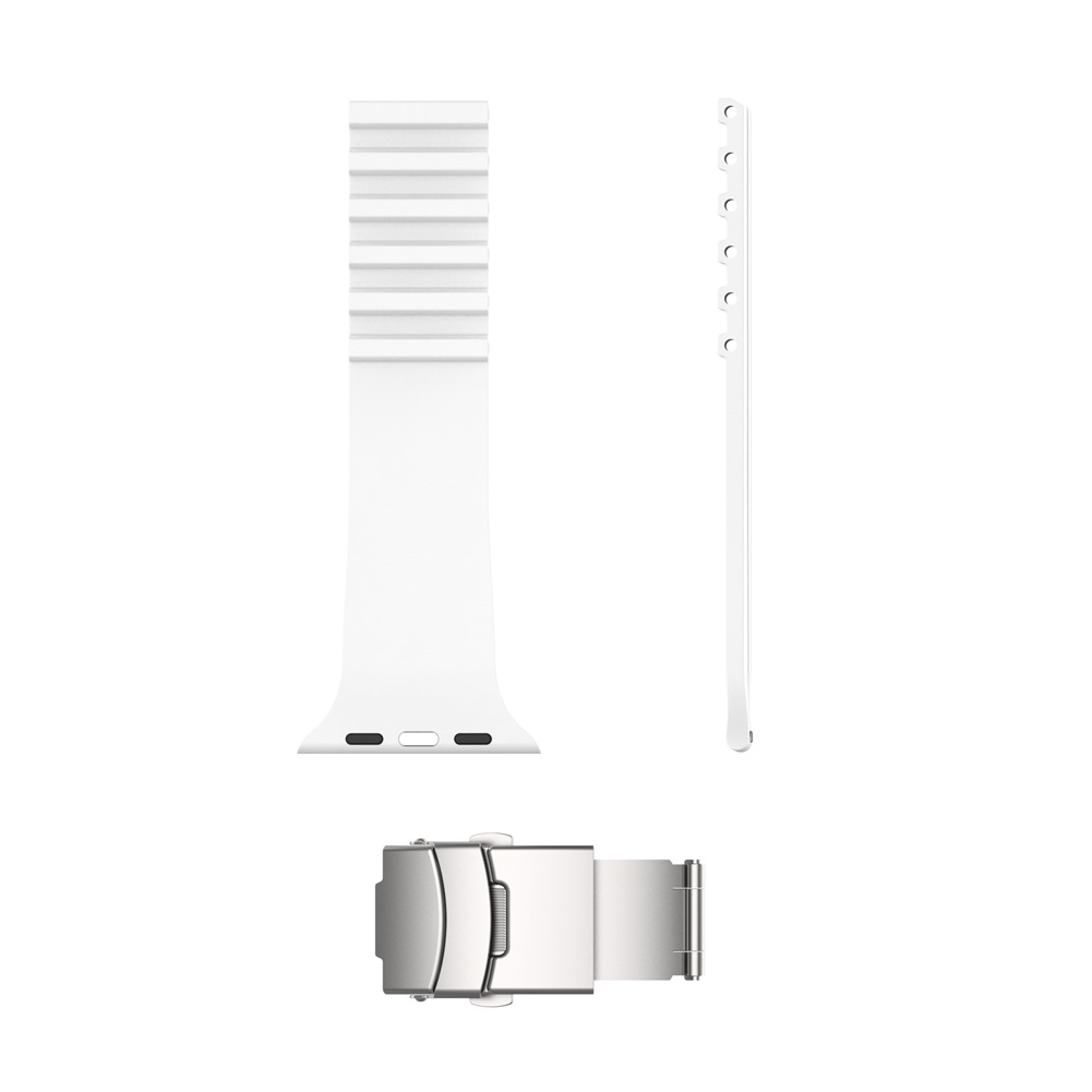 Dây Đeo Đồng Hồ Bằng Silicone 49mm 45mm 44mm 42mm / 41mm 40mm 38mm Cho Apple Watch SE iwatch 8 7 6 5 4 3