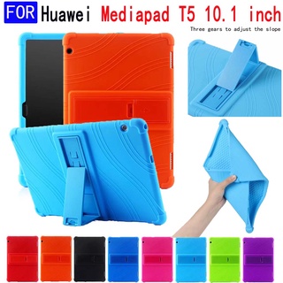 Ốp máy tính bảng silicon mềm chống sốc có giá đỡ cho Huawei Mediapad T5 10,1 inch AGS2-W09 / L09 / L03 / W19