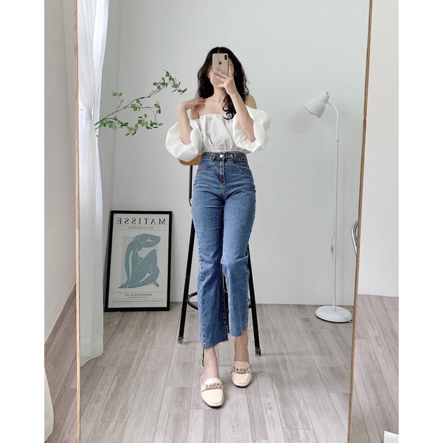 [Ảnh thật/Video]Quần ống đứng Kanguru thiết kế 2 cúc ngang  lạ mắt