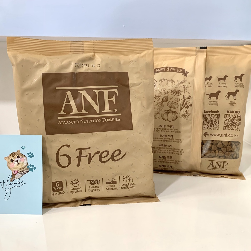 Hạt Hữu Cơ ANF 6FREE Cho Chó - 200g - 400g