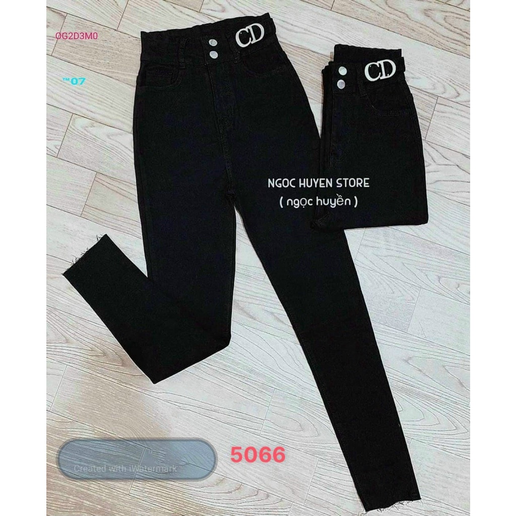 Quần jean nữ lưng cao co giãn ❤️A-T Fashion❤️ Quần bò cạp cao bigsize skinny jeans tôn dáng - QJNU5066