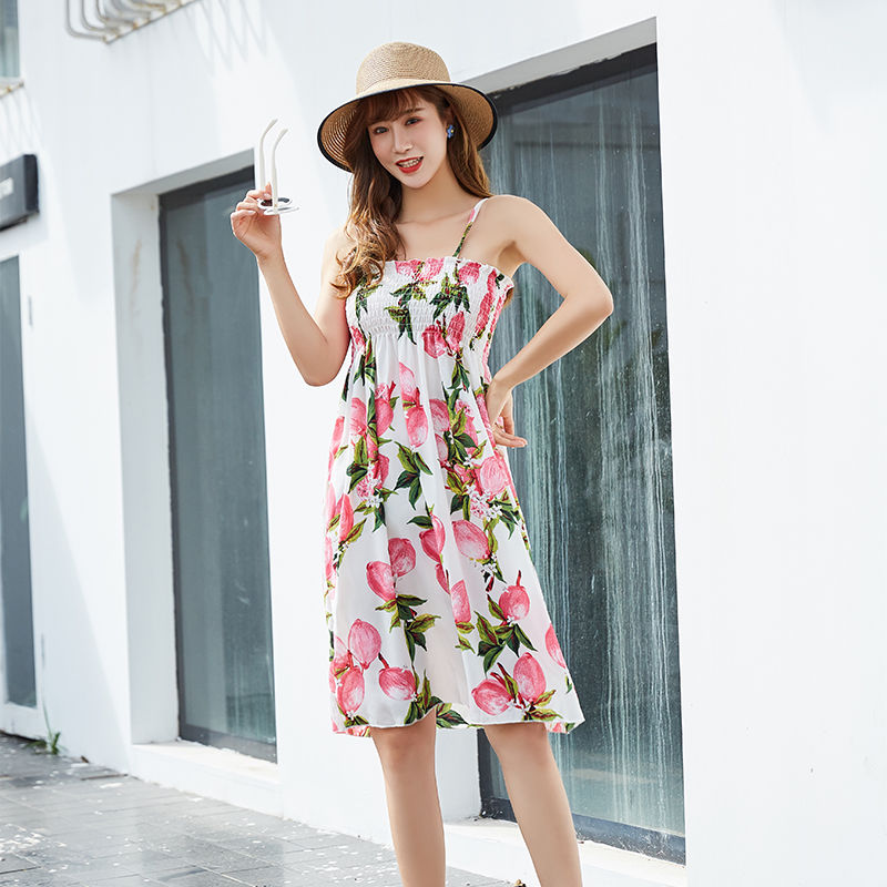 2020 new halter skirt women sleeveless skirt korean style small fresh flowers | BigBuy360 - bigbuy360.vn