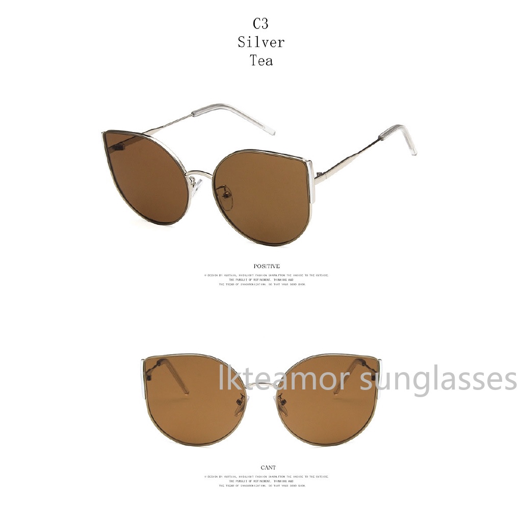 Kính mát mắt mèo nữ oversize chống tia UV400