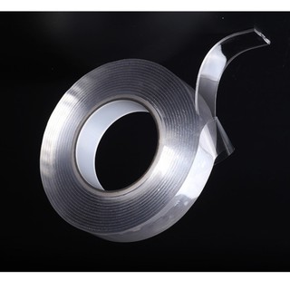 Băng keo 2 mặt dính đồ đa năng cuộn trong suốt