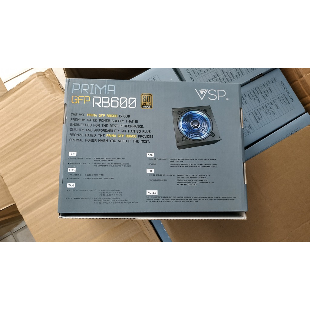 Nguồn VSP LED RGB 600W New - Full Box - BH 36 Tháng chính hãng